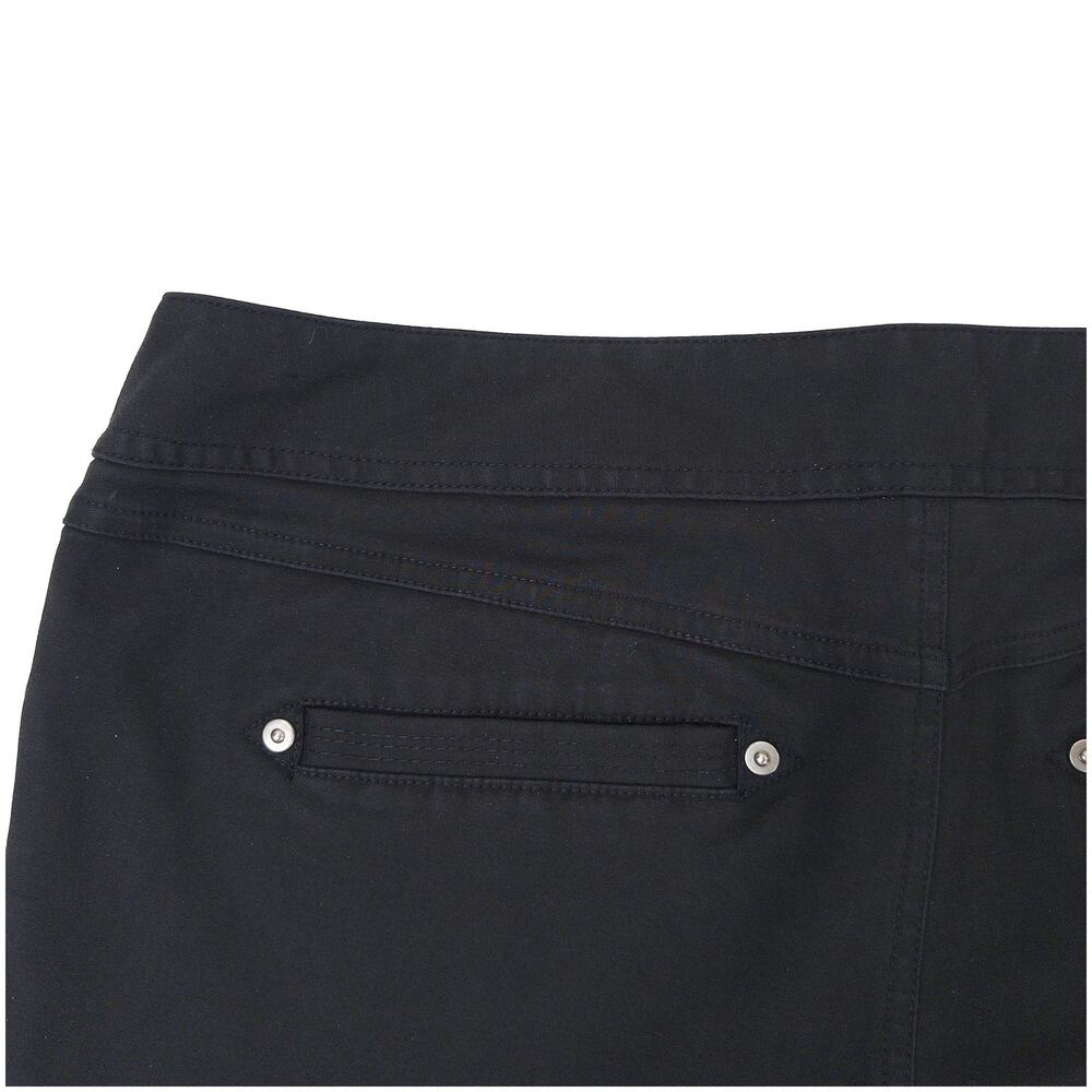 Y2K INC Pedal Pusher Capri Pants Womens 12 Black Slim Stretch Retro Knee Length - Picture 8 of 9